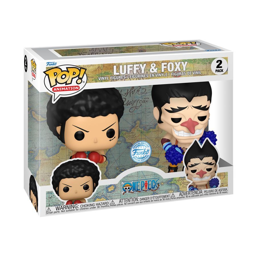 One Piece – Luffy & Foxy US Exclusive (with chase) Pop! Vinyl 2-Pack