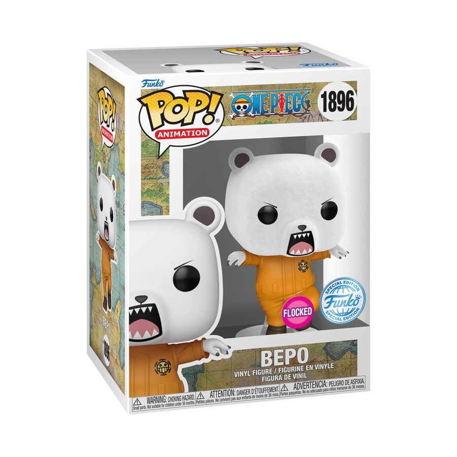One Piece – Bepo US Exclusive Flocked Pop! Vinyl
