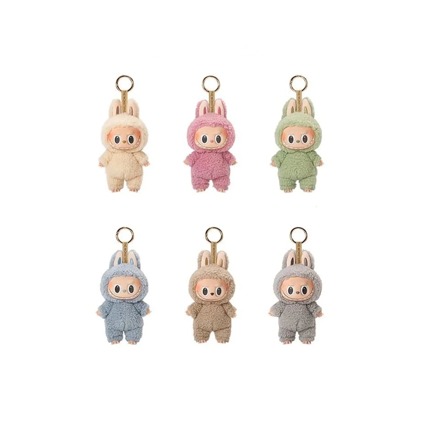 POP MART The Monsters LABUBU Exciting Macaron Series Vinyl Plush Pendant Face(Single Blind Box)