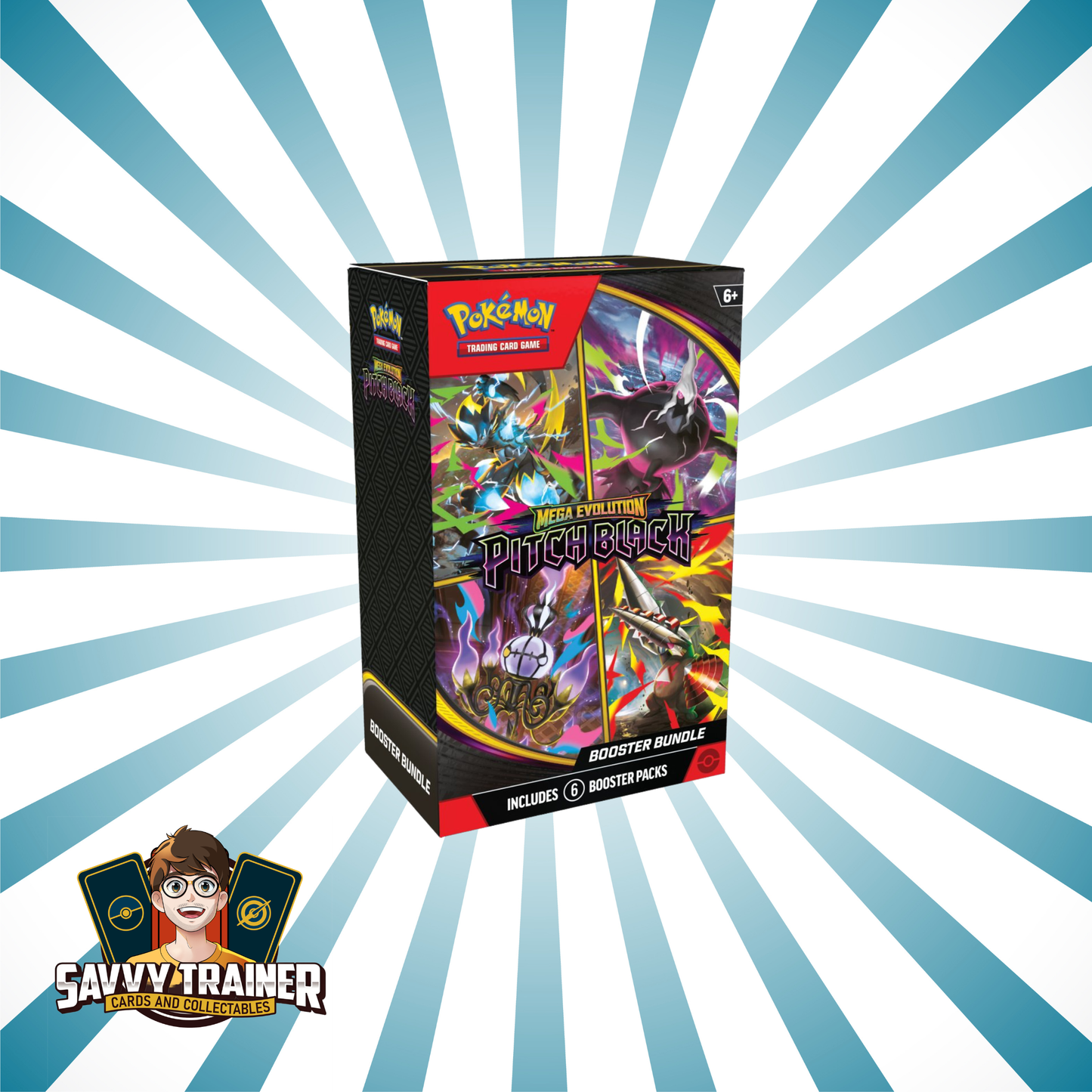 (PREORDER) Pokémon TCG: Mega Evolution Pitch Black Booster Bundle