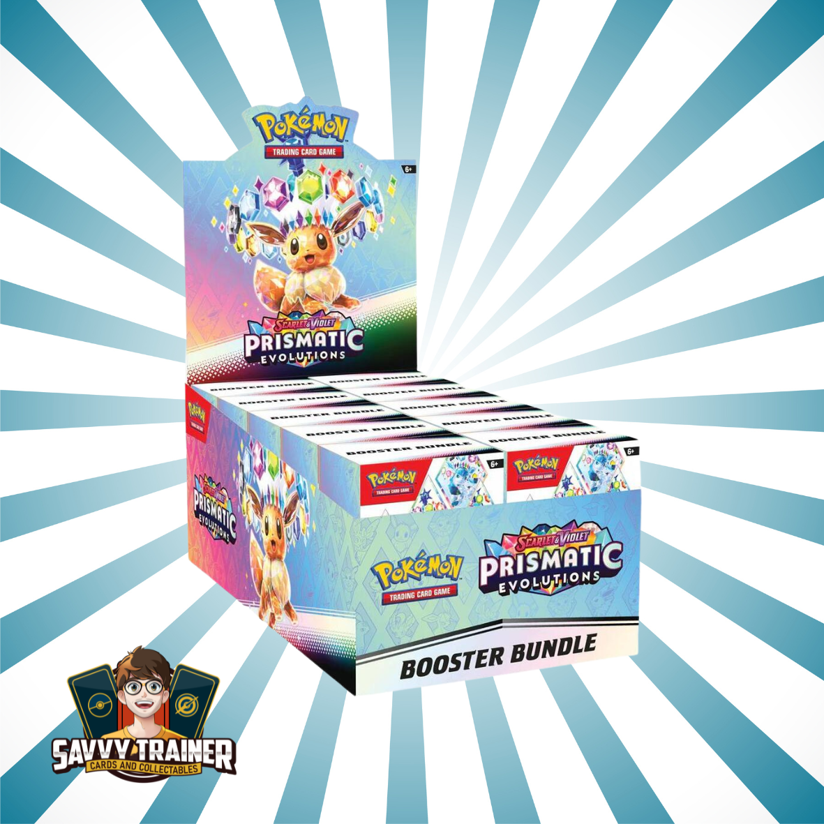 Pokemon - Prismatic Evolutions Booster Bundle Display