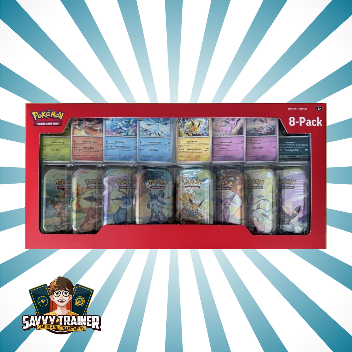 Pokémon - Costco Prismatic Evolutions 8-Pack Mini Tins