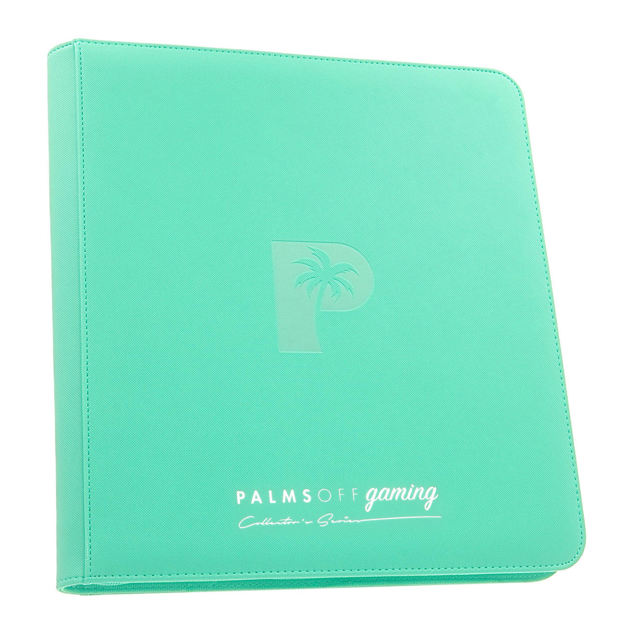 Palms off gaming - Collector's Series 12 Pocket Zip Trading Card Binder -TURQUOISE