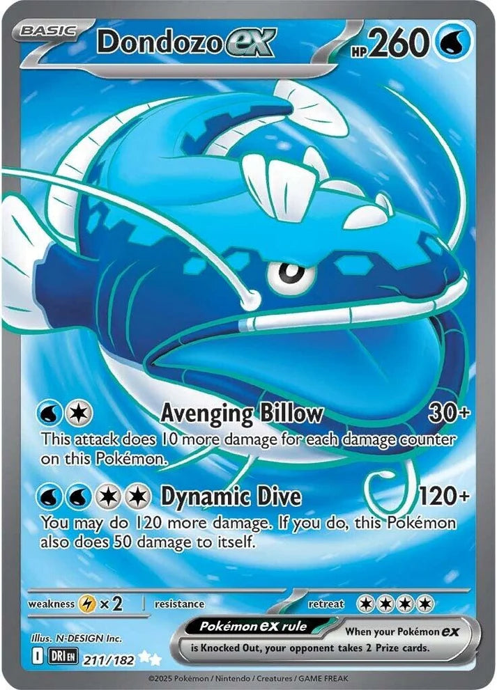 Dondozo ex - Destined Rivals (211/182)(NM)