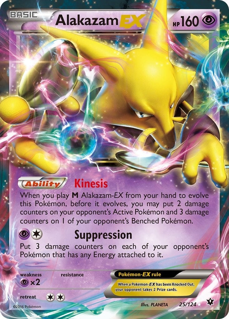 Alakazam EX (25/124) (XY - Fates Collide)