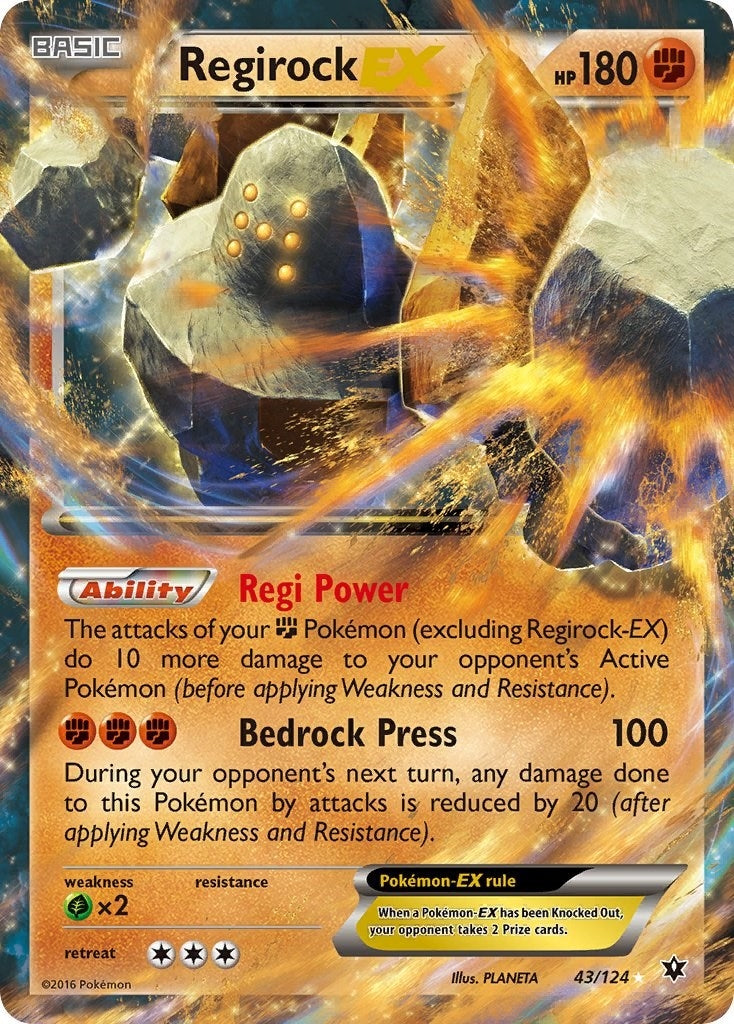 Regirock EX (43/124) (XY - Fates Collide)