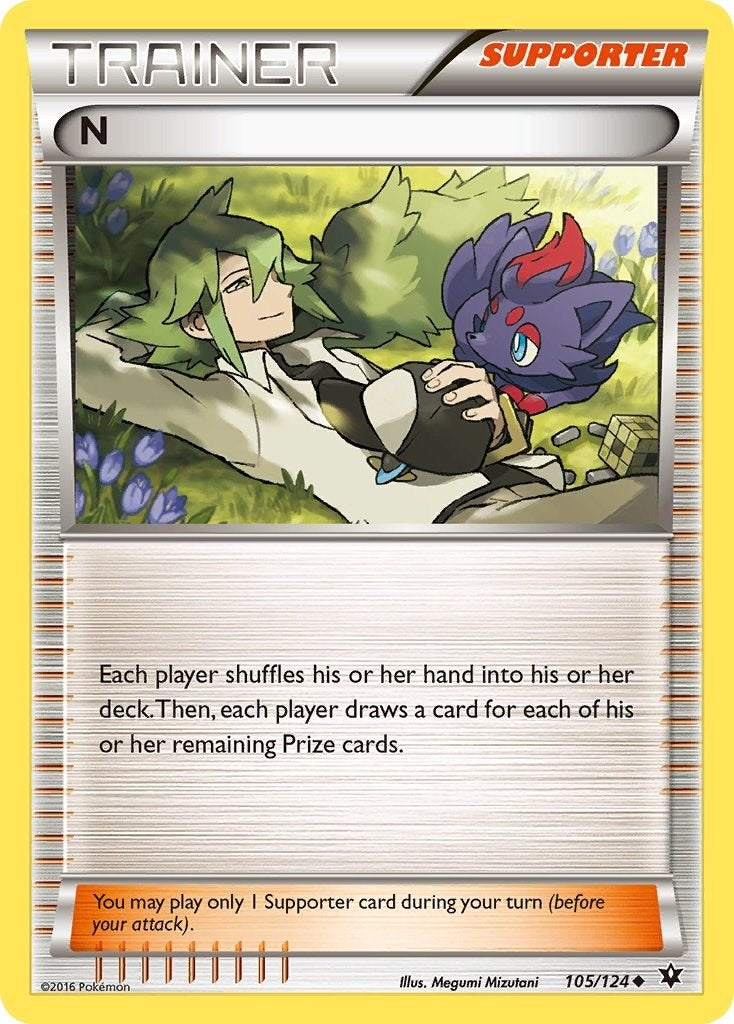 N (Supporter) (105/124) (XY - Fates Collide)