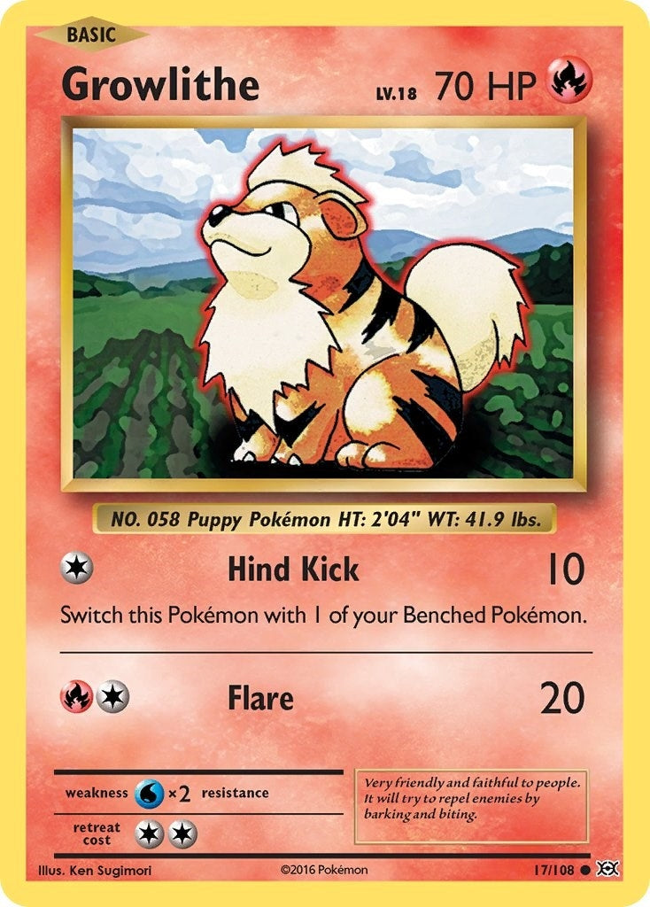 Growlithe (17/108) (XY - Evolutions)