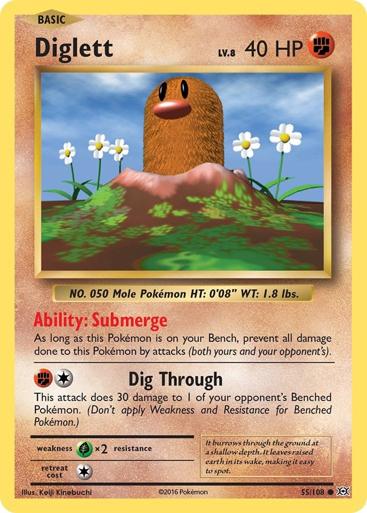 Diglett (55/108) (XY - Evolutions)
