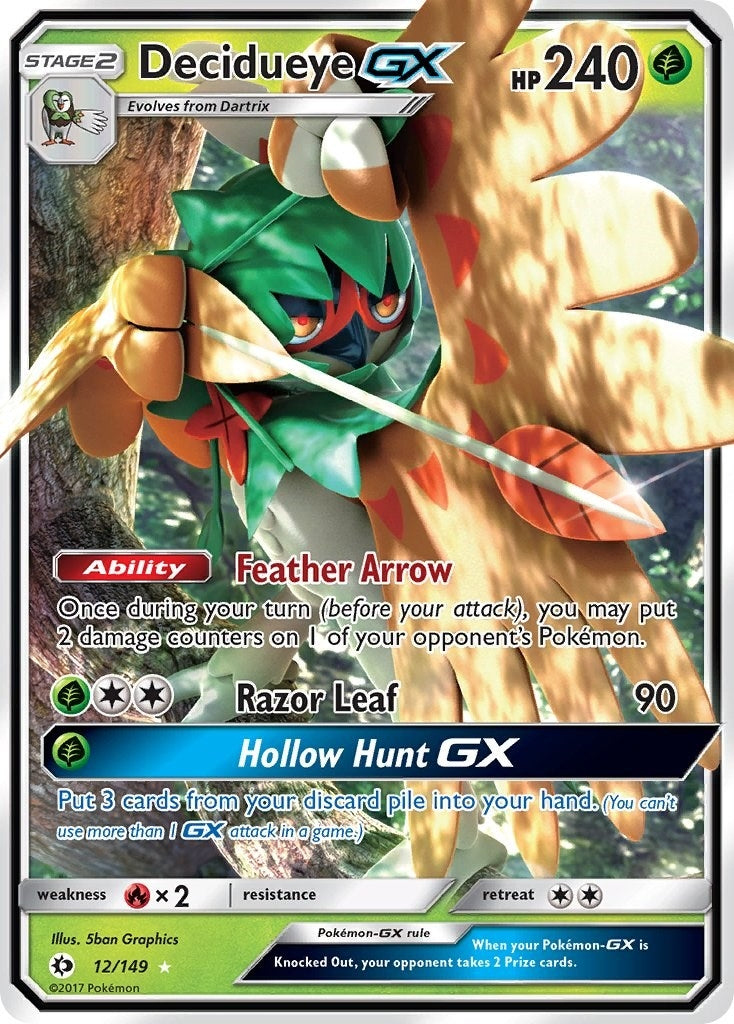 Image for Decidueye GX (12/149) (SM Base Set) (SM01) - Pokemon