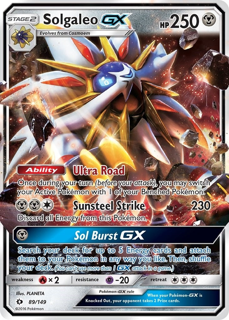 Image for Solgaleo GX (89/149) (SM Base Set) (SM01) - Pokemon
