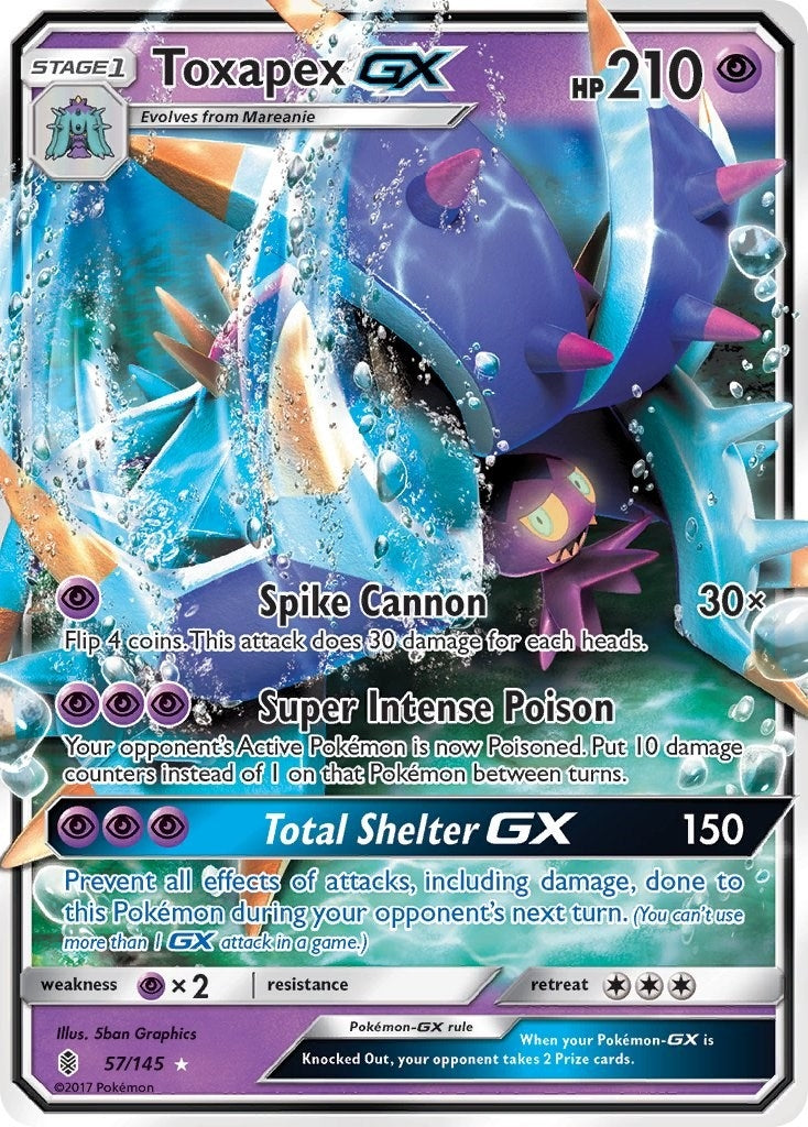 Toxapex GX (57/145) (SM - Guardians Rising)
