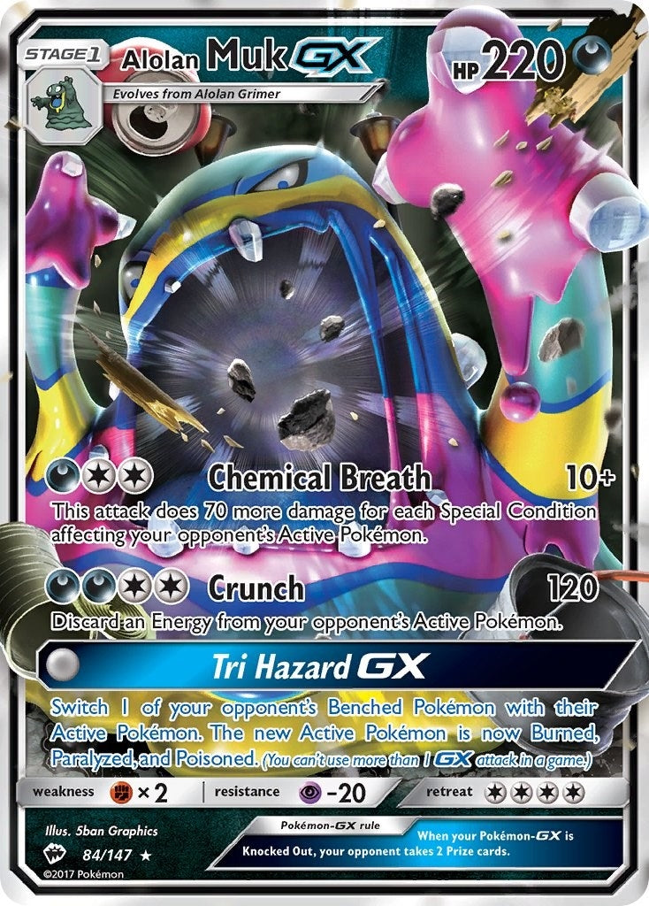 Image for Alolan Muk GX (84/147) (SM - Burning Shadows) (SM03) - Pokemon
