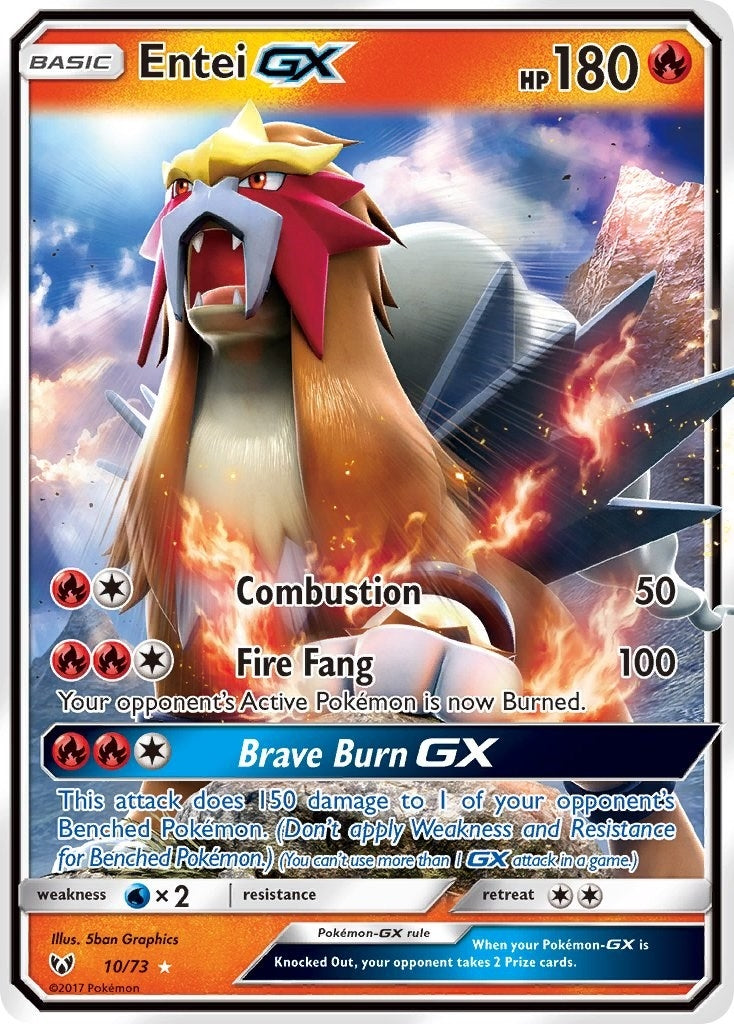 Image for Entei GX (10/73) (Shining Legends) (SHL) - Pokemon