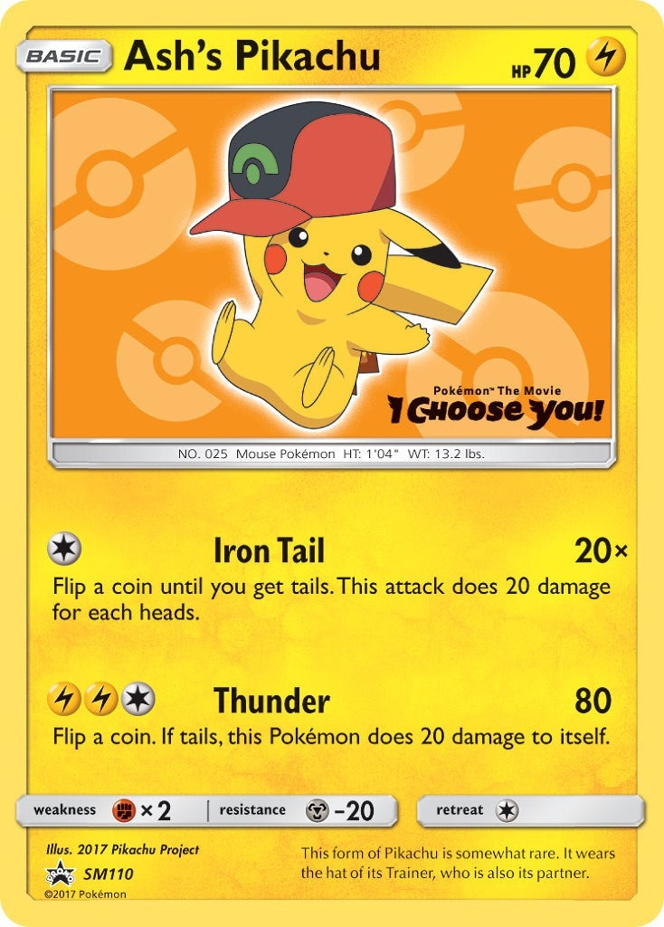 Ash's Pikachu - SM110 (SM110) (SM Promos)
