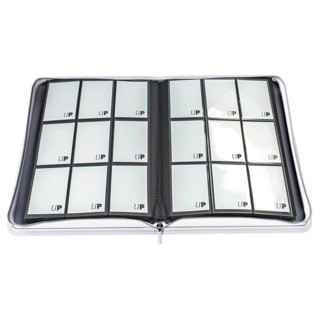 ULTRA PRO Binder - Vivid 9-Pocket Zippered PRO-Binder: White