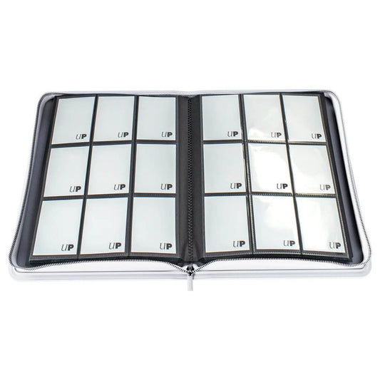 ULTRA PRO Binder - Vivid 9-Pocket Zippered PRO-Binder: White