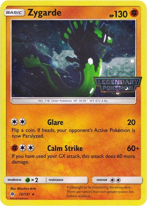 Zygarde - 72/131 (Cosmos Holo) (072/131) (Miscellaneous Cards & Products)