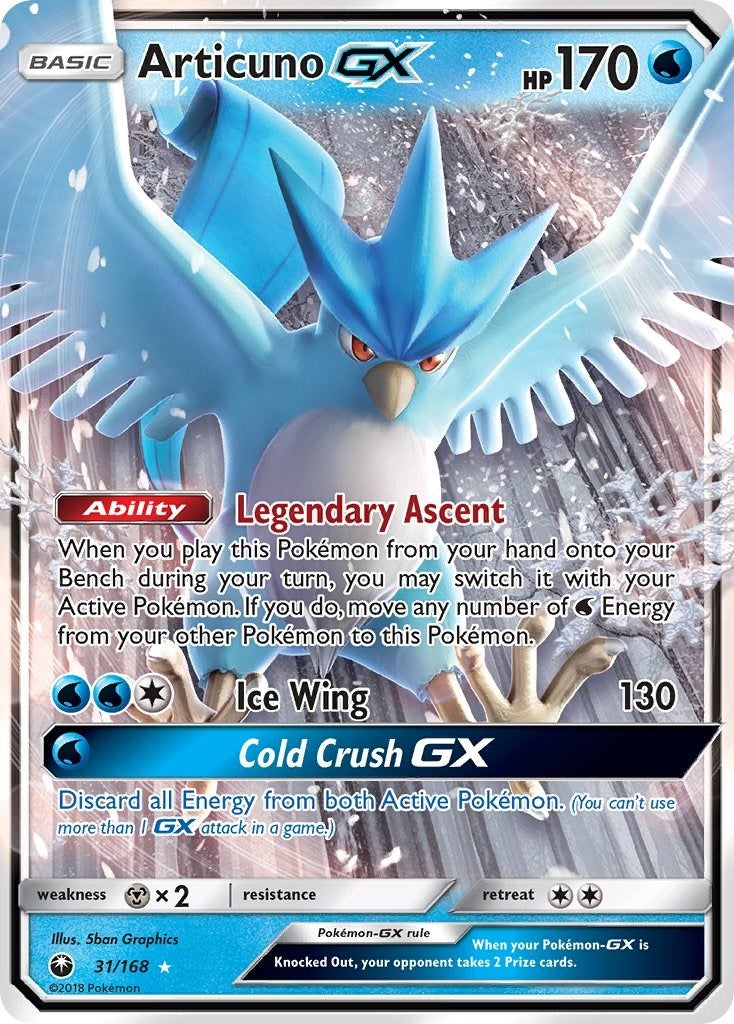 Image for Articuno GX (31/168) (SM - Celestial Storm) (CES) - Pokemon