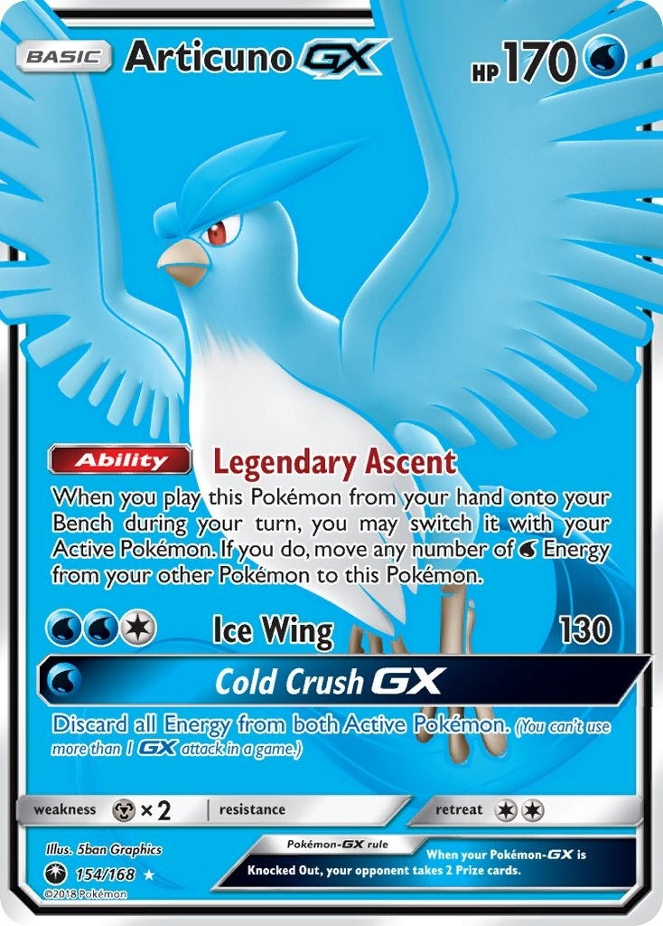 Image for Articuno GX (Full Art) (154/168) (SM - Celestial Storm) (CES) - Pokemon