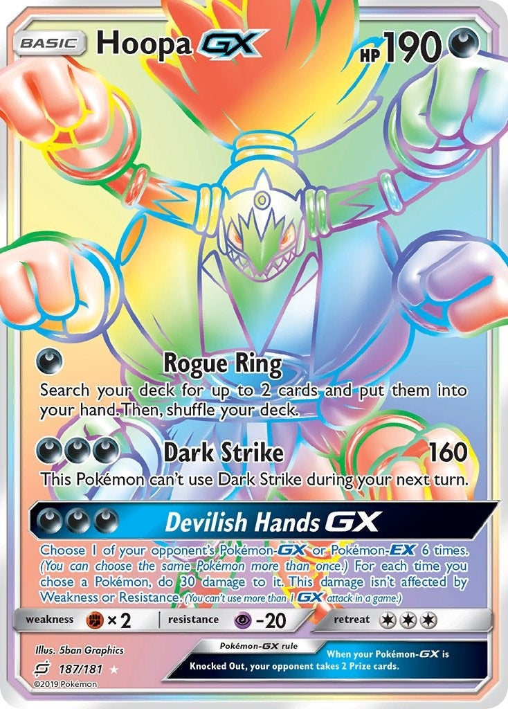 Hoopa GX (Secret) (187/181) (SM - Team Up)