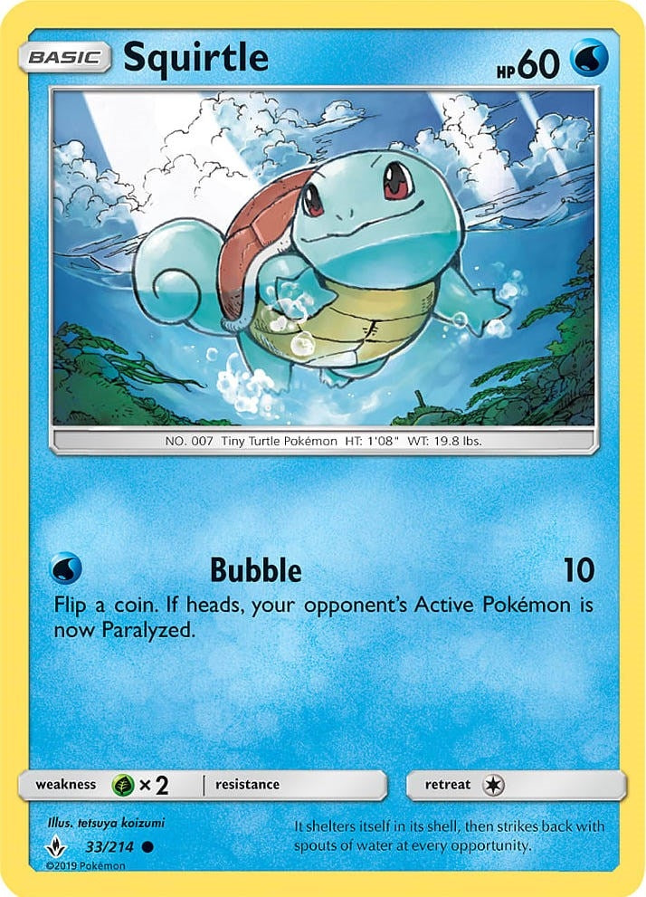 Squirtle - 33/214 (Premium Collection Promo) (033/214) (Blister Exclusives)