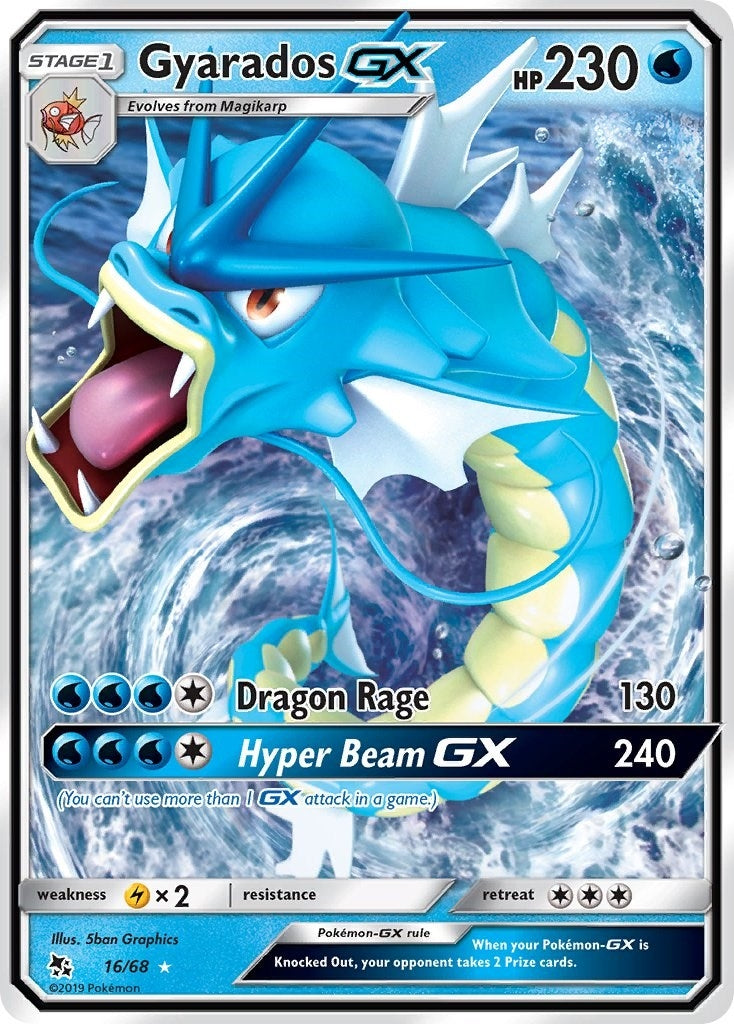 Image for Gyarados GX (16/68) (Hidden Fates) (HIF) - Pokemon