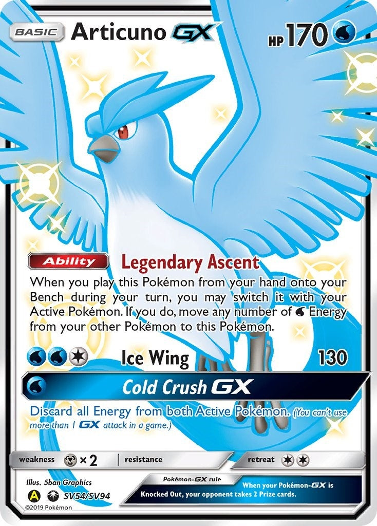 Articuno GX (SV54/SV94) (Hidden Fates: Shiny Vault)