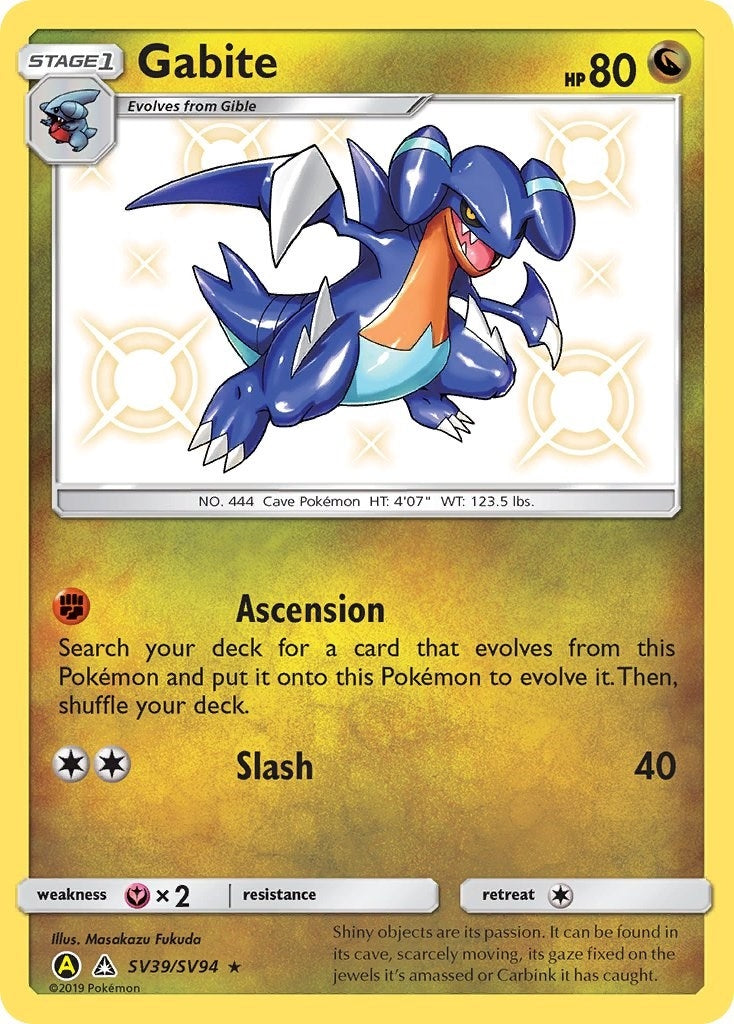 Image for Gabite (SV39/SV94) (Hidden Fates: Shiny Vault) (HIF:SV) - Pokemon