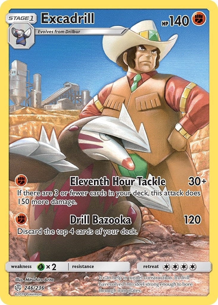 Image for Excadrill (Secret) (246/236) (SM - Cosmic Eclipse) (SM12) - Pokemon