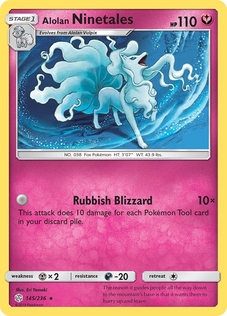 Image for Alolan Ninetales (145/236) (SM - Cosmic Eclipse) (SM12) - Pokemon