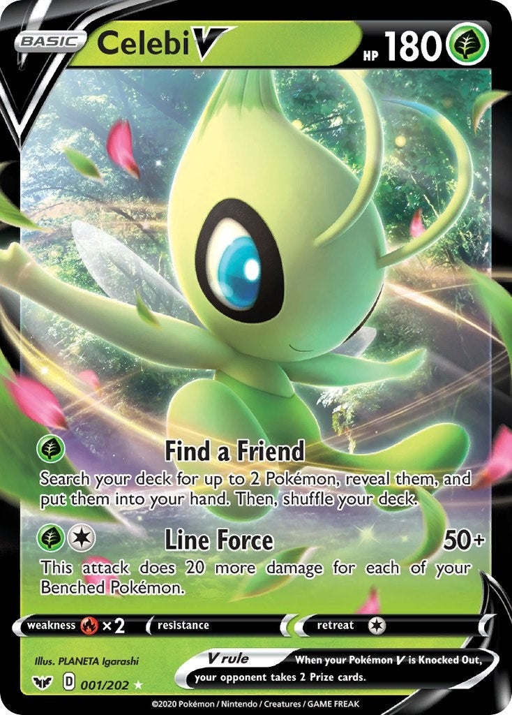 Image for Celebi V (001/202) (SWSH01: Sword & Shield Base Set) (SWSH01) - Pokemon