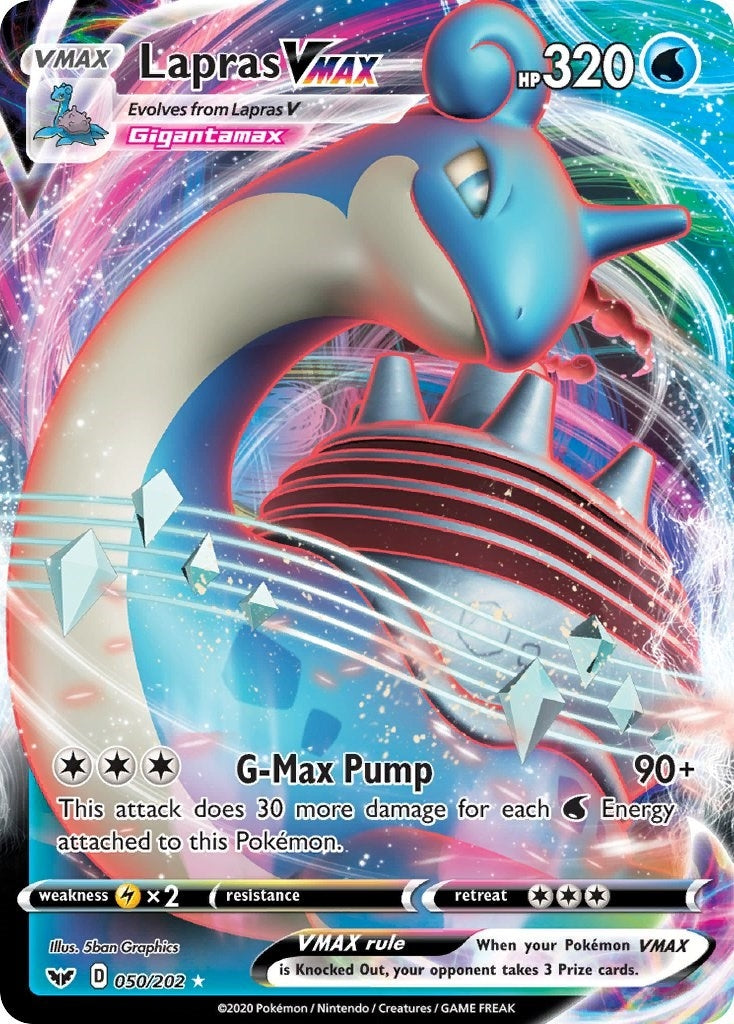 Image for Lapras VMAX (050/202) (SWSH01: Sword & Shield Base Set) (SWSH01) - Pokemon