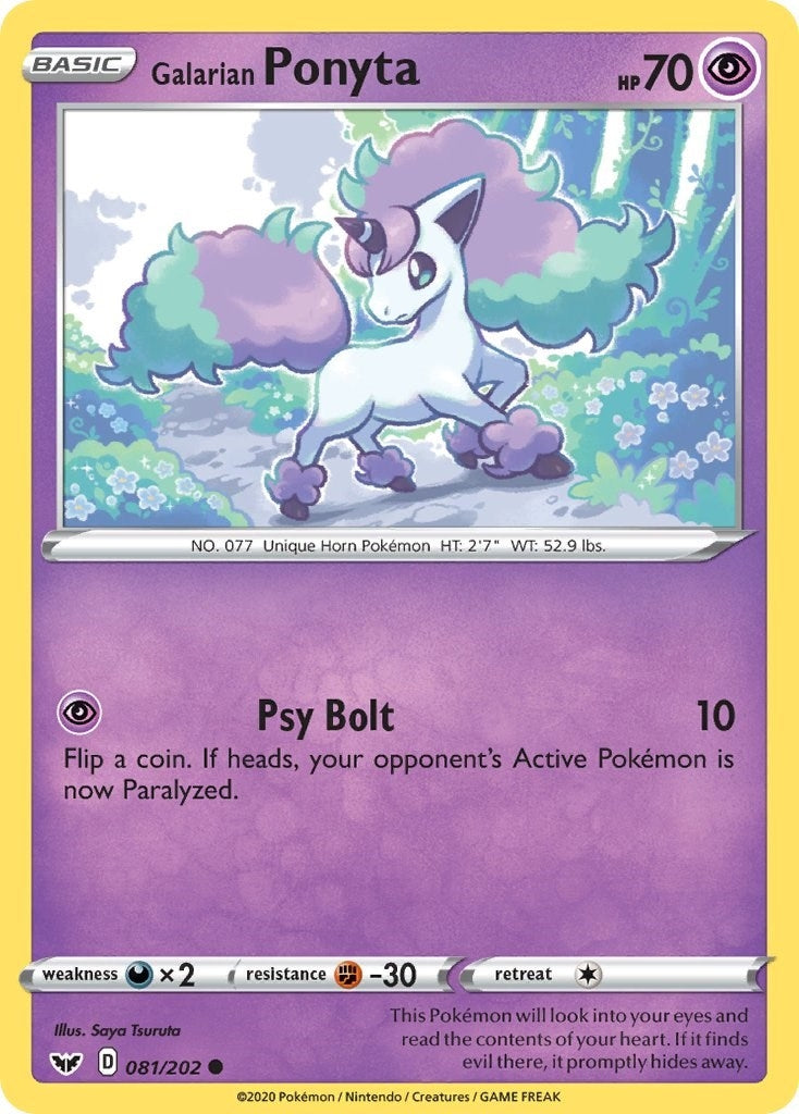 Image for Galarian Ponyta (081/202) (SWSH01: Sword & Shield Base Set) (SWSH01) - Pokemon