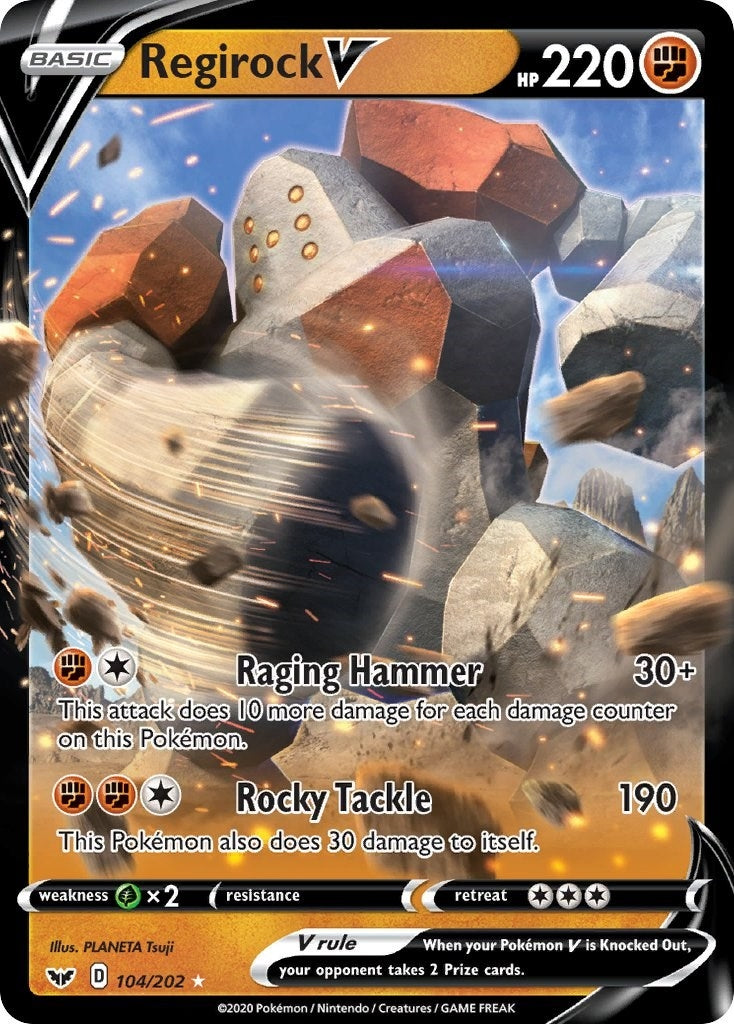 Image for Regirock V (104/202) (SWSH01: Sword & Shield Base Set) (SWSH01) - Pokemon