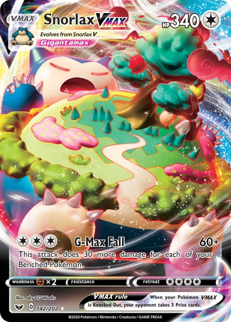 Image for Snorlax VMAX (142/202) (SWSH01: Sword & Shield Base Set) (SWSH01) - Pokemon