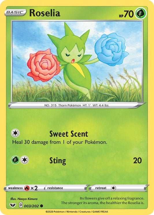 Image for Roselia (003) (003/202) (SWSH01: Sword & Shield Base Set) (SWSH01) - Pokemon