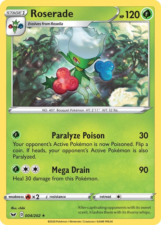 Image for Roserade (004/202) (SWSH01: Sword & Shield Base Set) (SWSH01) - Pokemon