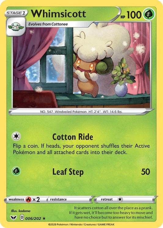 Image for Whimsicott (006/202) (SWSH01: Sword & Shield Base Set) (SWSH01) - Pokemon