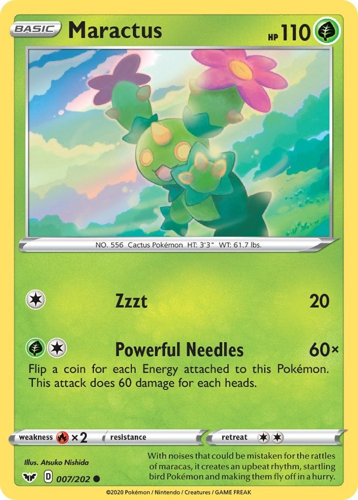 Image for Maractus (007/202) (SWSH01: Sword & Shield Base Set) (SWSH01) - Pokemon