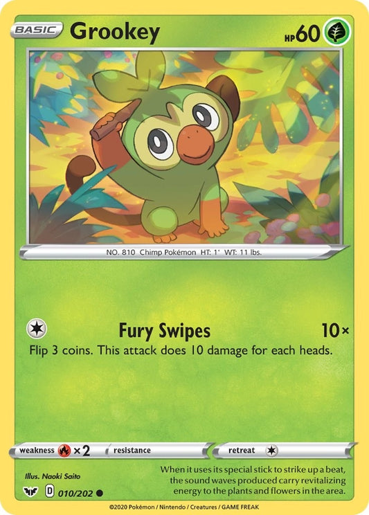 Image for Grookey (010) (010/202) (SWSH01: Sword & Shield Base Set) (SWSH01) - Pokemon
