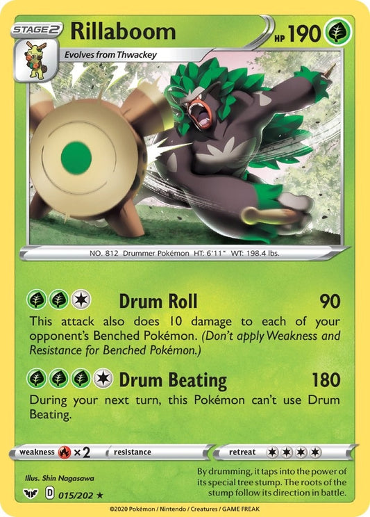Image for Rillaboom (015) (015/202) (SWSH01: Sword & Shield Base Set) (SWSH01) - Pokemon