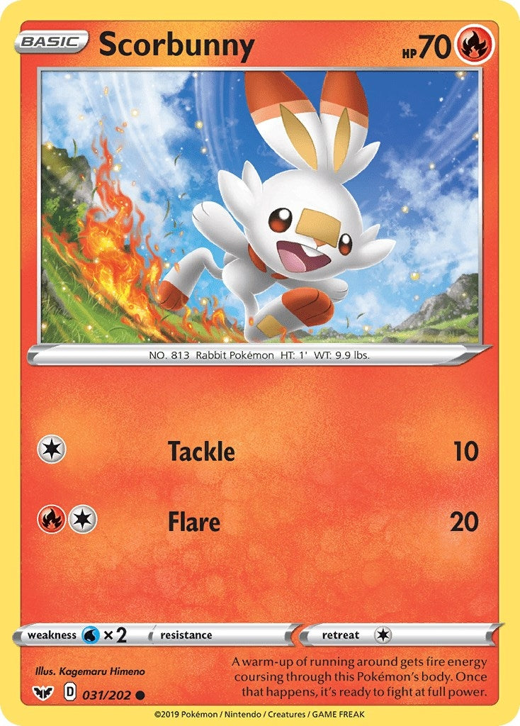 Image for Scorbunny (031) (031/202) (SWSH01: Sword & Shield Base Set) (SWSH01) - Pokemon