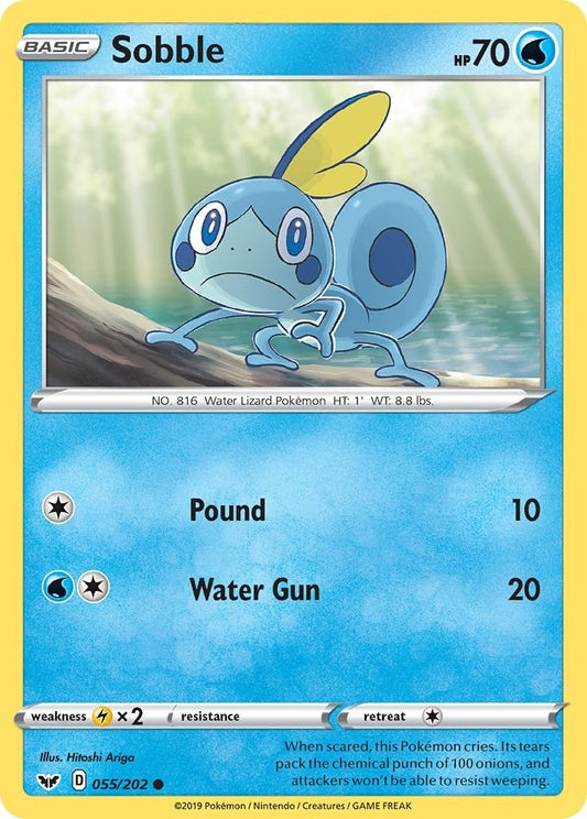 Image for Sobble (055) (055/202) (SWSH01: Sword & Shield Base Set) (SWSH01) - Pokemon