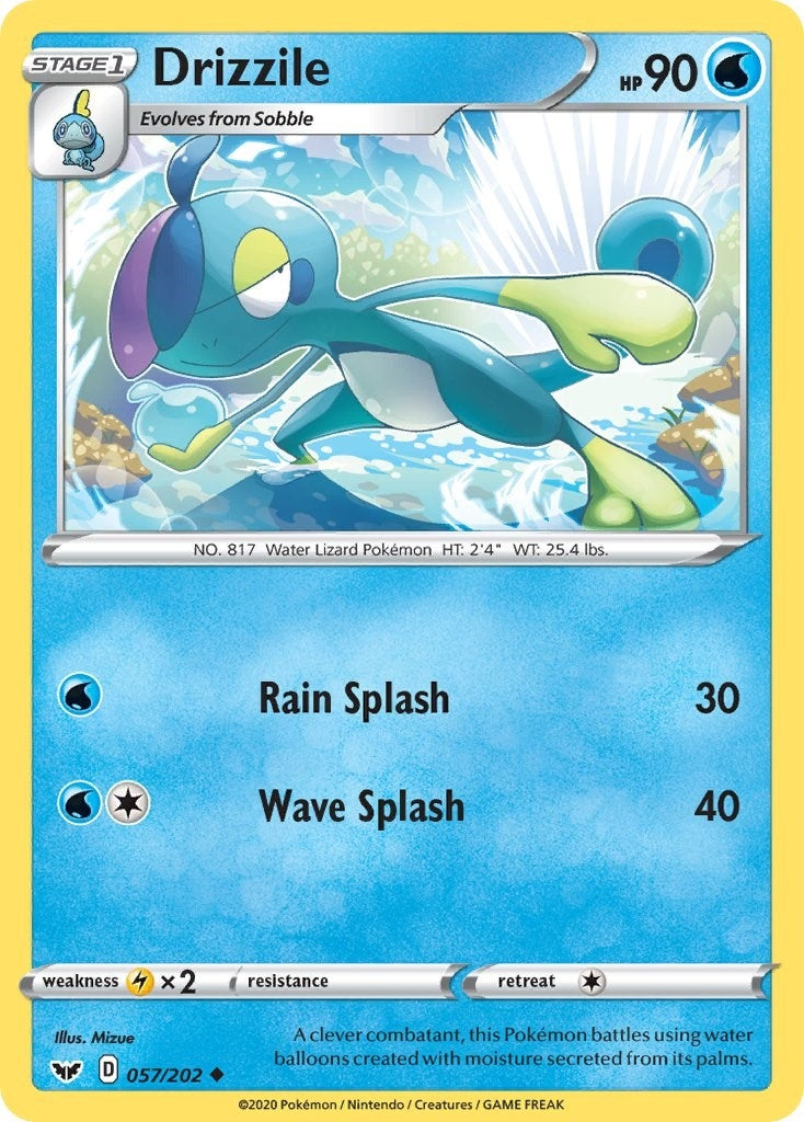 Image for Drizzile (057) (057/202) (SWSH01: Sword & Shield Base Set) (SWSH01) - Pokemon