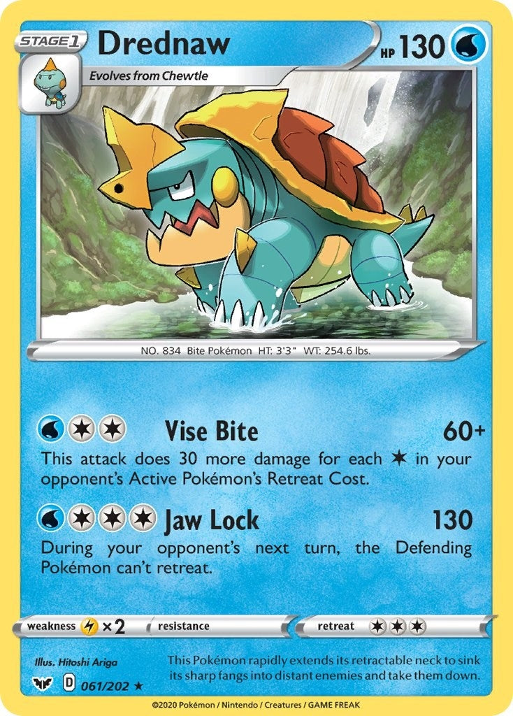 Image for Drednaw (061/202) (SWSH01: Sword & Shield Base Set) (SWSH01) - Pokemon