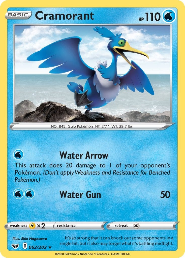 Image for Cramorant (062/202) (SWSH01: Sword & Shield Base Set) (SWSH01) - Pokemon