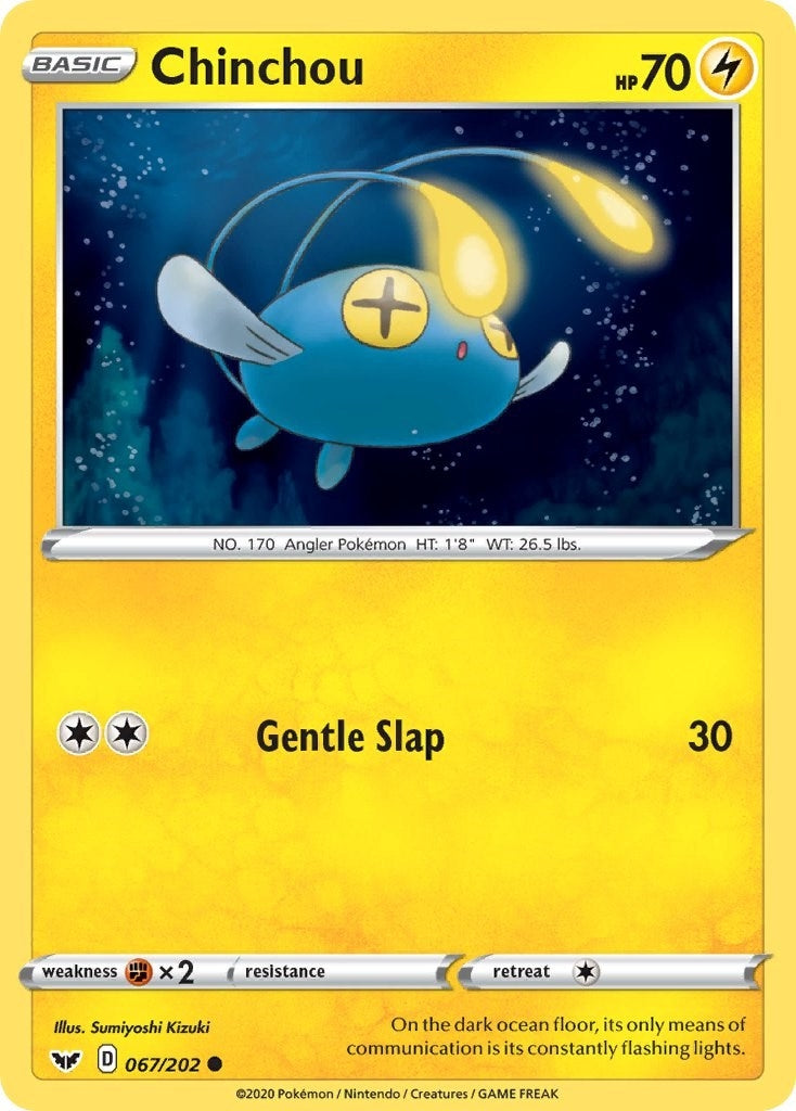 Image for Chinchou (067) (067/202) (SWSH01: Sword & Shield Base Set) (SWSH01) - Pokemon