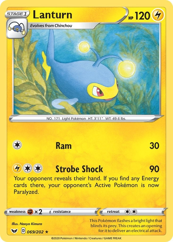 Image for Lanturn (069/202) (SWSH01: Sword & Shield Base Set) (SWSH01) - Pokemon
