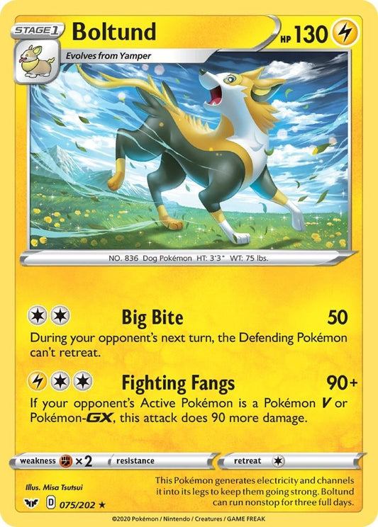 Image for Boltund (075) (075/202) (SWSH01: Sword & Shield Base Set) (SWSH01) - Pokemon